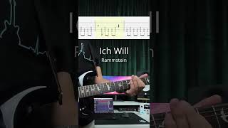 Rammstein - Ich Will - Guitar Tab | Cover | Tutorial | Lesson