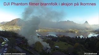 preview picture of video 'Brann på Ikornnes 2013 10 14'