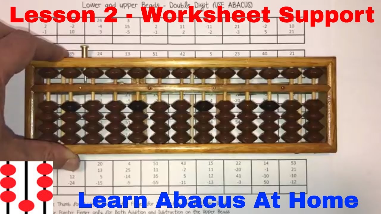 Lesson 2 - Abacus Worksheet Help