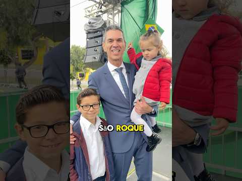 Encontramos nosso prefeito no desfile 7 de setembro de São Roque💚💛🤩 obg pelo carinho titio Guto