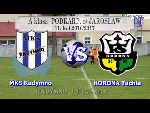 Skrót meczu 11 kol.A Klasa o/Jarosław MKS Radymno - KORONA Tuchla 9:0(7:0) [2016-10-15]
