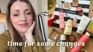 Fresh new skincare routine + Makeup I’m using right now | SEPHORA Try-On Haul