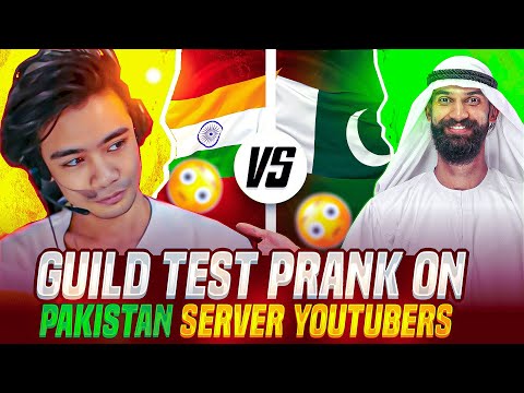 GUILD TEST PRANK ON PAKISTANI YOUTUBER😱🔥|| THE STAR #prank #freefire #thestar