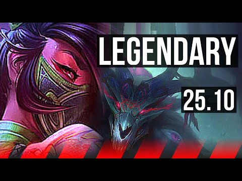 AKALI vs VOLIBEAR (TOP) | 13/2/2, Legendary | KR Master | 25.10