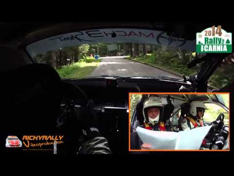 CAMERA CAR SCETTRI   BERGAMASCO 1° RALLY DAY DELLA CARNIA 2014 P S 1 PASSO PURA 1