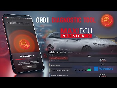 MaxiEcu 3.0 - OBD2 Diagnostic Tool - Description of the software functionality (Windows/Android)