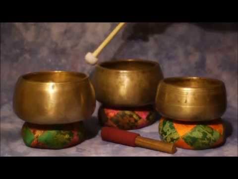 Mani Antique 3 Bowl Auric Healing Set