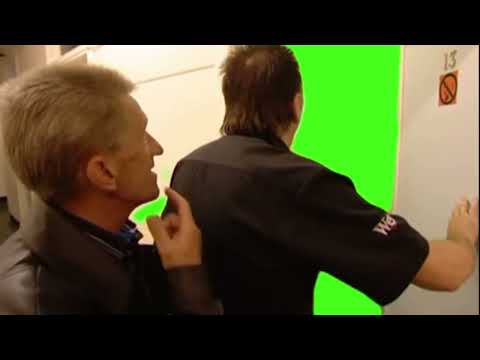 Chuckle Brothers Opening a Door Green Screen