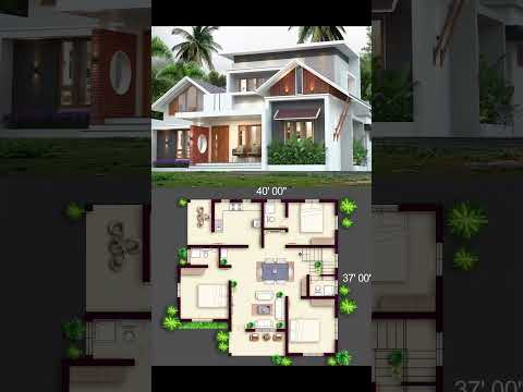 1200 Sq.Ft. West Facing house plan #3bhkhouseplan #keralahouseplans #home #30x50kagharkanaksha