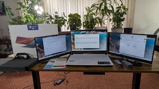 Domyfan 15.6" Laptop Screen Extender, Triple Portable Monitor Review 