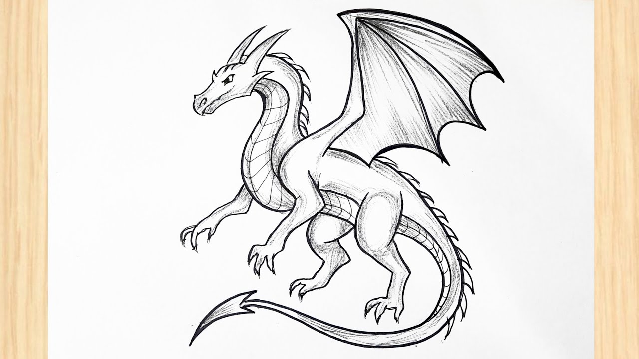 How to Draw a Dragon Step by Step | Easy Dragon Drawing Tutorial for Beginners