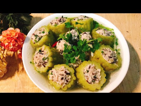 Bí quyết nấu canh MƯỚP ĐẮNG NHỒI THỊT (khổ qua) ngon bổ dưỡng ít đắng ngọt nước