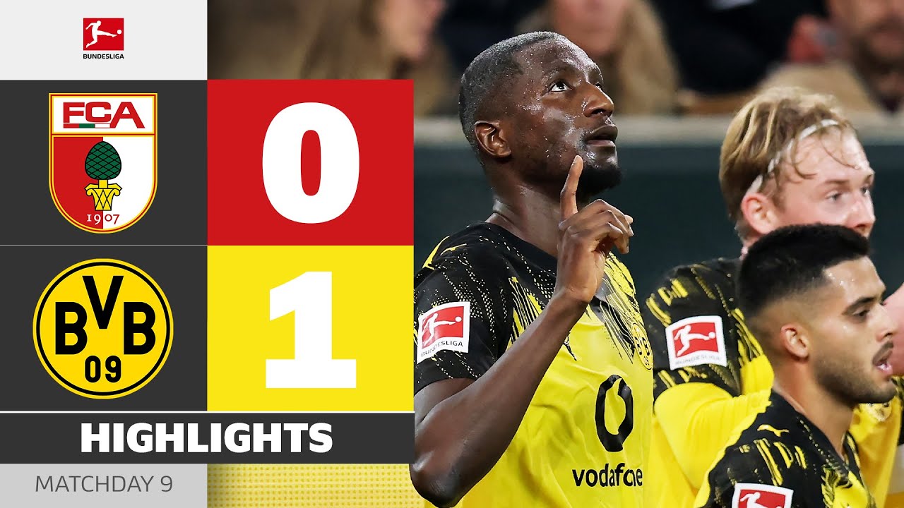 FC AUGSBURG - BORUSSIA DORTMUND | Highlights | Matchday 9 – Bundesliga 2025/26
