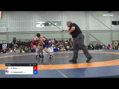 2018 Senior Greco Roman WTT/Greco Roman 77 Round Of 16 - Alec Ortiz (STORM) Vs. Curt Calovecchi (N