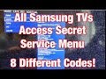 How To Access Secret Service Menu For All Samsung TVs
