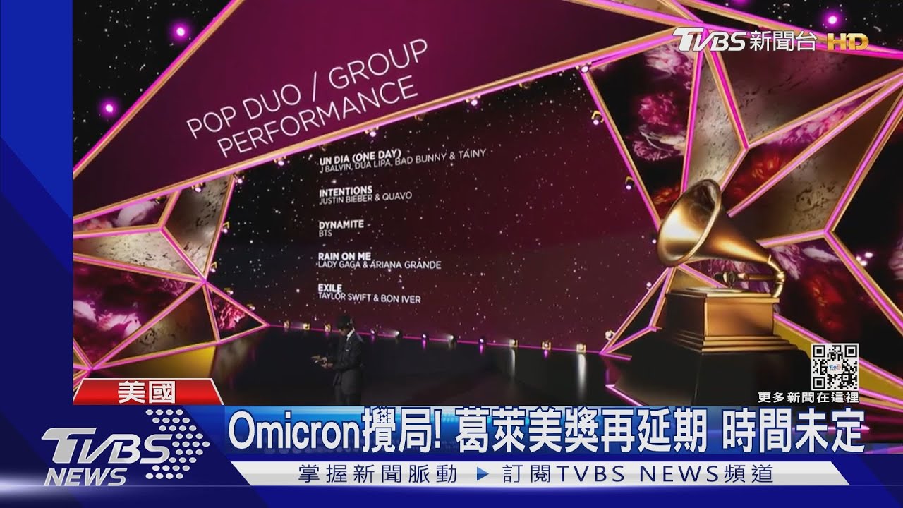 Omicron攪局!葛萊美獎原訂1/31登場 今年再延期時間未定