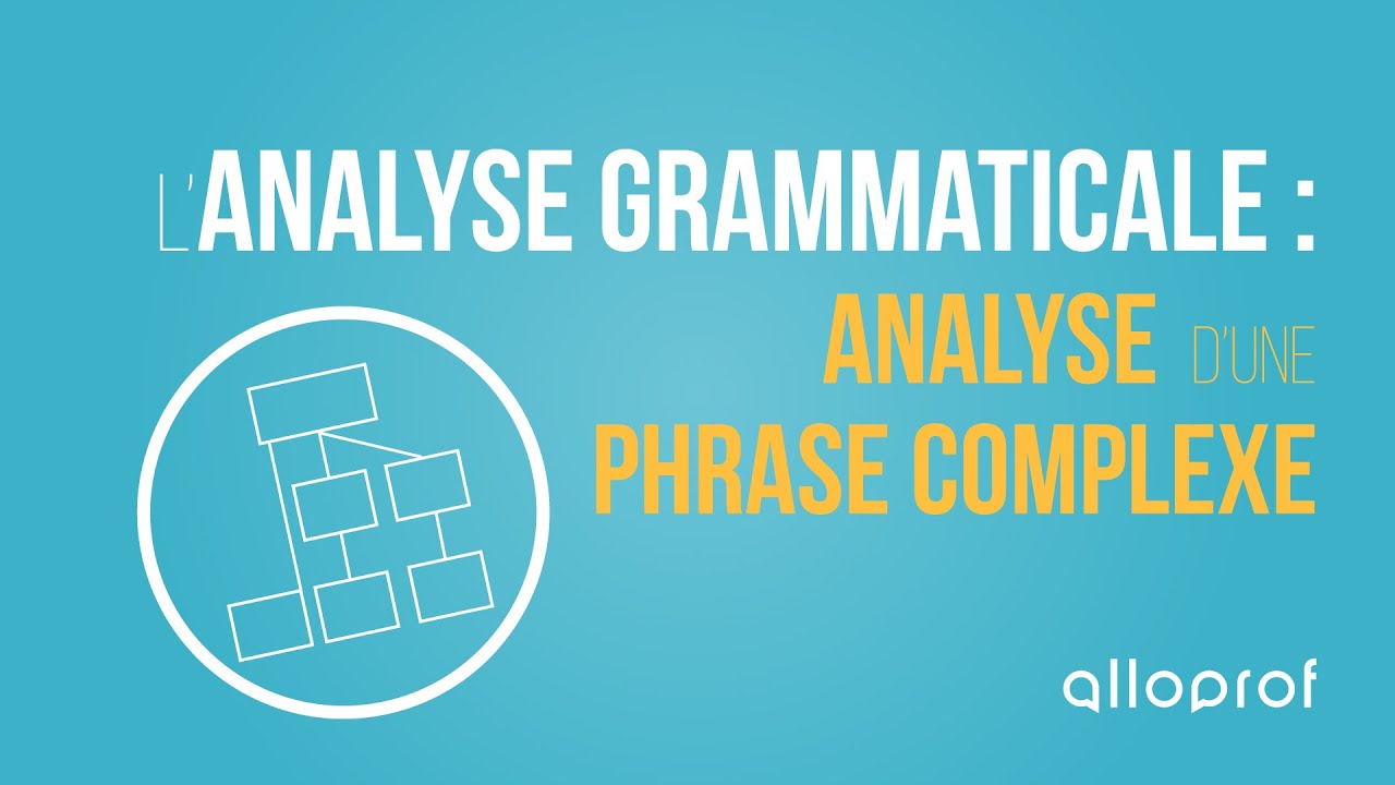 L'analyse grammaticale : la phrase complexe