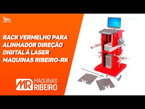 Rack Vermelho para Alinhador Direção Digital à Laser - Video