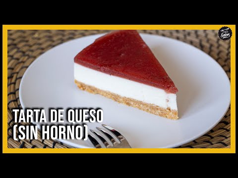 Tarta de queso y fresas 🍓 Receta fácil, sin horno, fría y perfecta para sorprender! 💝