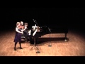 Duo Carr Quennerstedt - Brahms - Violin Sonata No.1 in G Op.78: 1st mov. Vivace ma non troppo