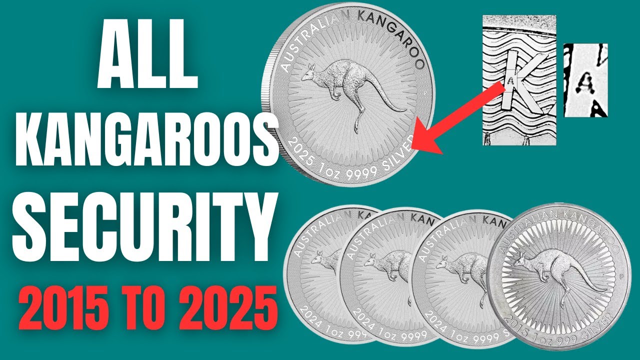 2025 Silver Kangaroo Perth Mint + where is the Micro engraving for all 11 years