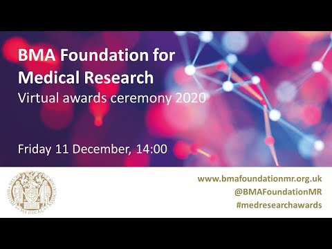 BMA Foundation for Medical Research virtual awards ceremony 2020