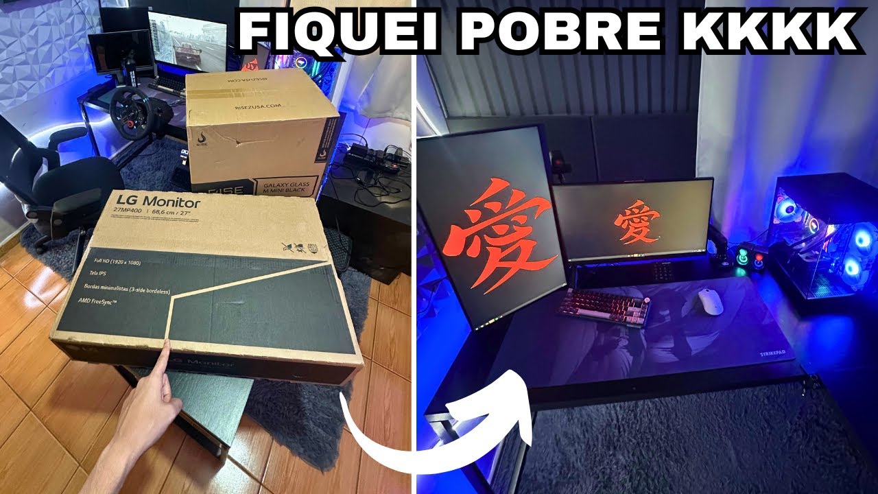 Tunando Meu Setup de Pobre para um Setup DE VERDADE KKKKK