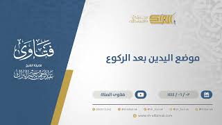 صورة موضع اليدين بعد الركوع  - الشيخ عبدالرحمن البراك (11098)