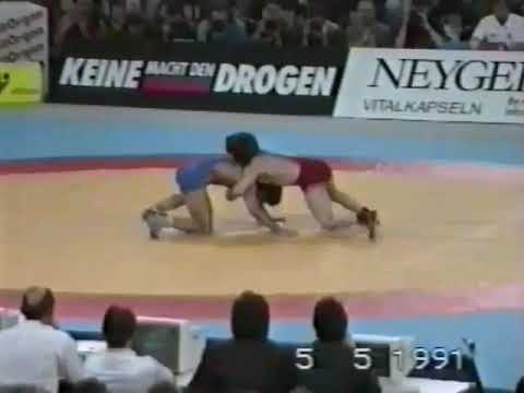 57 kg. Bagavdin Umakhanov (USSR) vs Remzi Musaoglu (TUR) 7-4 Final, European Champ. 1991-Stuttgart