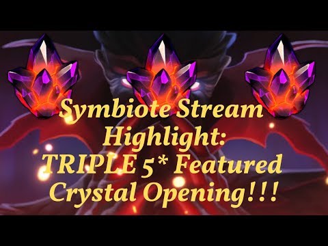 Symbiote Stream Highlight: TRIPLE 5* Featured Crystal Opening! - Marvel Contest of Champions