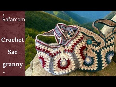 Gauchers Tuto Crochet Sac Granny 🔥le style de sac qui résiste au temps🔥indémodable #crochet  #sac