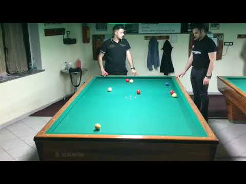 Campeggio Federico vs Rinaldi Simone gara nazionale biliardo boccette
