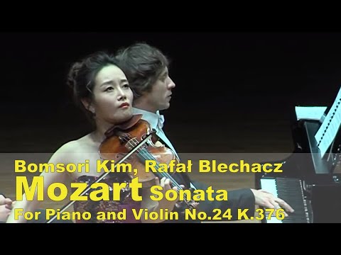 Mozart Sonata for Piano and Violin No.24 K.376 - Bomsori Kim & Rafał Blechacz 김봄소리 & 라파우 블레하츠