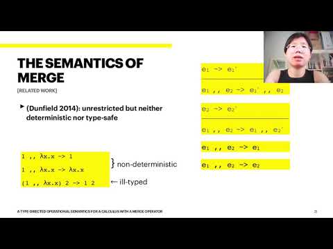 A Type-Directed Operational Semantics for a Calculus with a Merge Operator