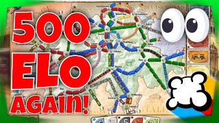 Ticket to Ride Switzerland: Black and Blue Against an Expert