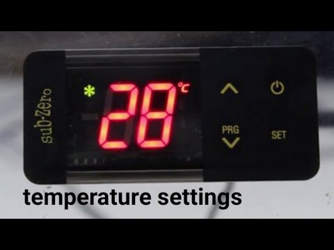 SubZero temperature controller settings in hindi| fdu temperature setting #subzero_temprature_seting