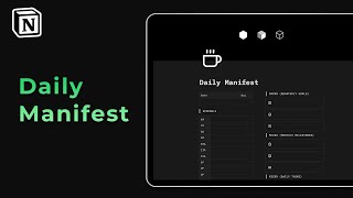 VV Daily Manifest in Notion（00:01:26 - 00:03:36） - I created the Visualize Value Daily Manifest in Notion