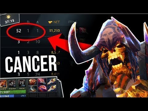 WTF THIS CANCER   52 Kills in 27 Min Clinkz Epic Gameplay by Moon ¦ Dota 2