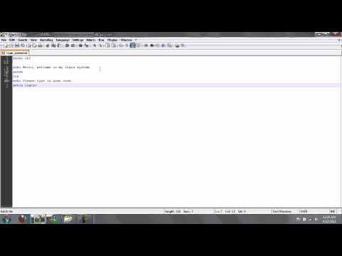 Batch Tutorial 2 Creating A Basic Login System