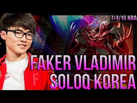 SKT T1 Faker as Vladimir vs Leblanc - S6 Ranked Challenger KR [Patch 6.11]