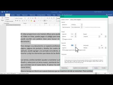 Espaciado de texto en Word
