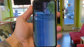 iPhone XR lcd repair with lines on live 😍 #apple #iphone #ios