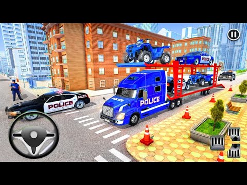 Grand Police Cargo Vehicles Simulator - Transporter Police Car Driver 3D - Android Gameplay 4K #4k