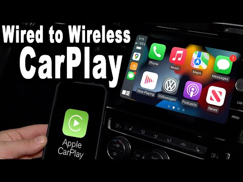 Part of a video titled How To Convert WIRED to WIRELESS CarPlay - YouTube