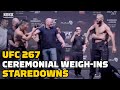 UFC 267: Ceremonial Weigh-in Staredowns | MMA Fighting