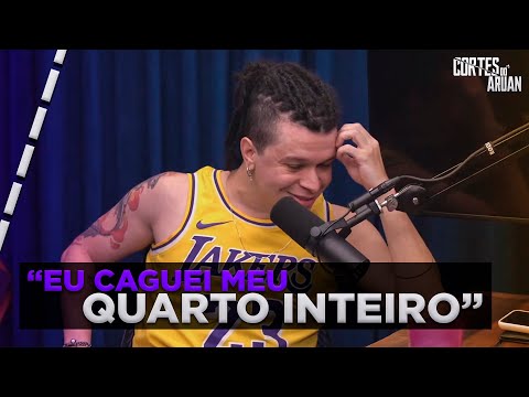 ARUAN CONTA UMA HISTÓRIA DE BÊBADO NO FLOW PODCAST - Cortes do Aruan