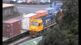 preview picture of video 'Burnie Rail Yard 28/04/2014'