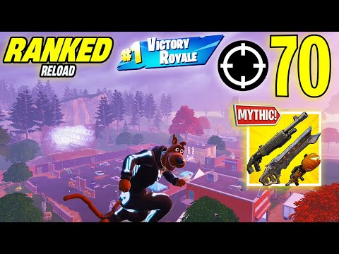 70 Elimination Solo Vs Squad "Ranked RELOAD” Gameplay Wins (NEW! Fortnite Chapter 6 PS4 Controller)
