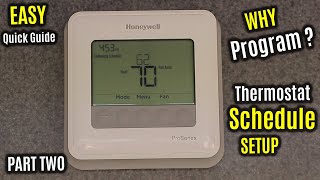 HONEYWELL Home T4 Pro | How to Use & PROGRAM | Follow Schedule & Setpoint | Thermostat
