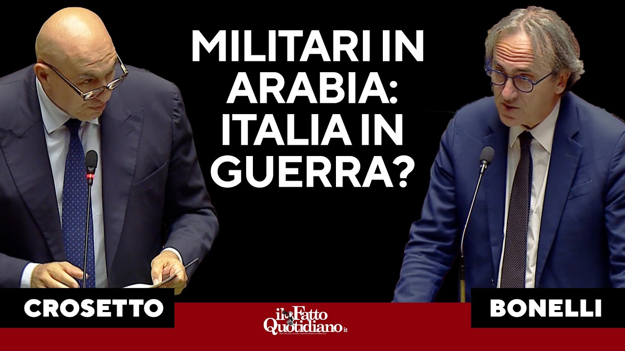 Militari italiani in Arabia, Crosetto in Aula: “Italia in guerra? No, difendiamo la pace”